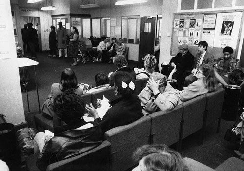 Hospital waiting area