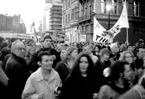 Marching in London