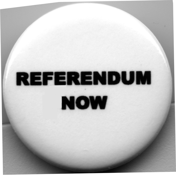 Referendum badge